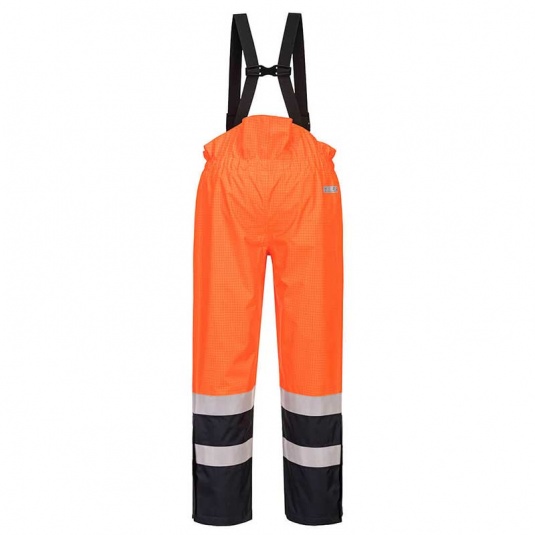 Portwest S782 Orange Bizflame Rain High-Vis PPE Trousers